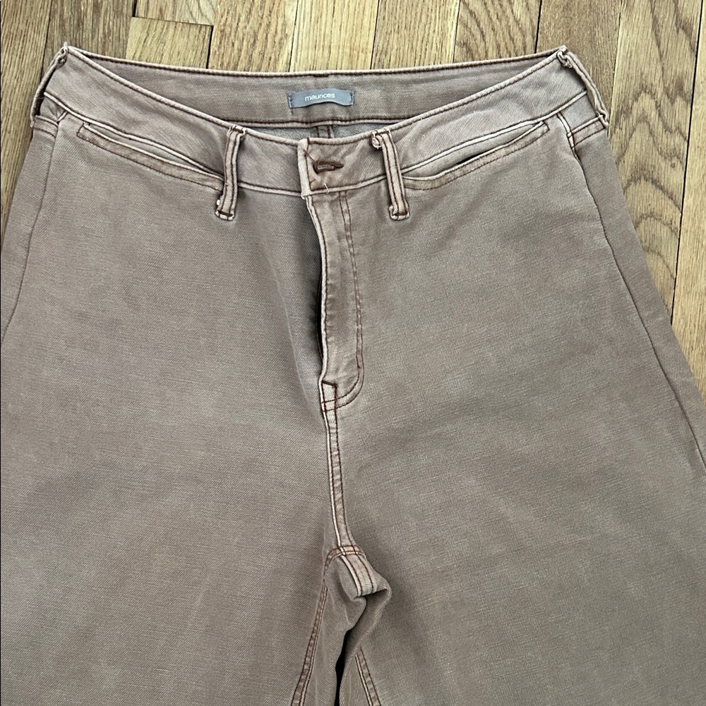 Maurices Taupe Denim Pants